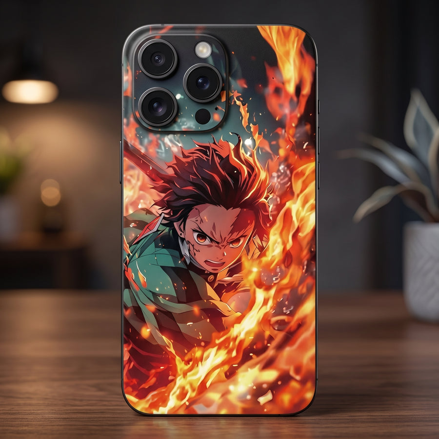 Demon Slayer Tanjiro Fire 3D Skin