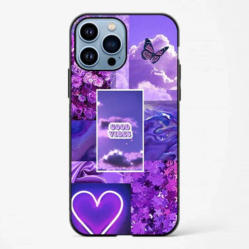 Good Vibes Purple Glossy Case