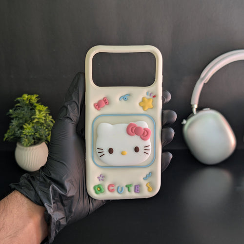 Kitty Cute 3D Rotatable Pop Grip Case