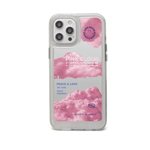 Pink Clouds Clear Acrylic Case